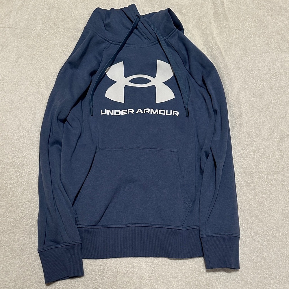 Under Armour Women's Blue Logo Hoodie Size Small